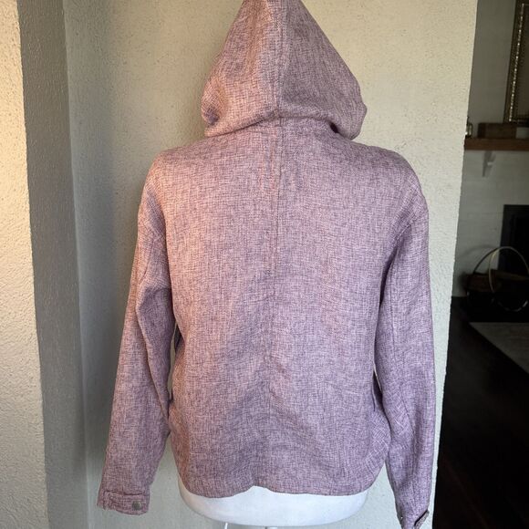 Avec Les Filles Anthropologie Pink Military Zip Up/button Up Jacket Size XS - Picture 5 of 11